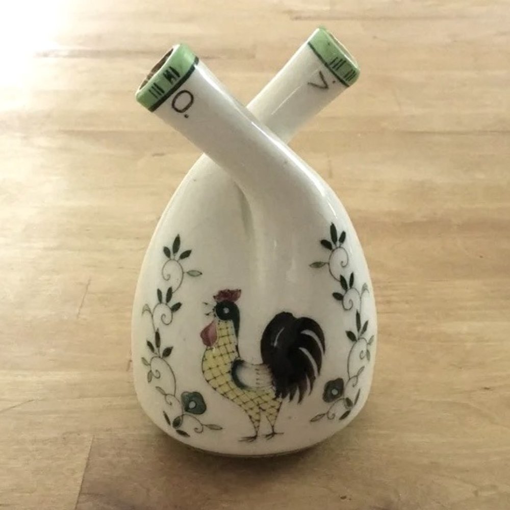 Vinegar/Oil Ceramic Canister - Vintage